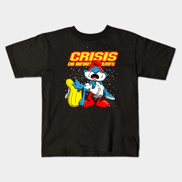 A Little Blue Crisis Kids T-Shirt by Ihlecreations